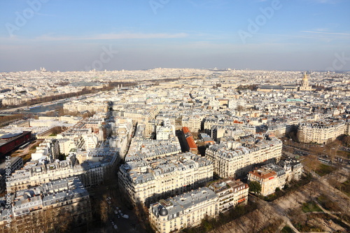 Paris cityscape and shadow