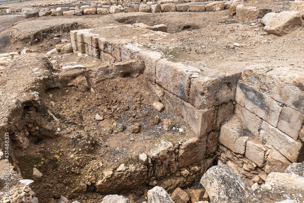 Archaeological  excavations at the site of the Maresha city in Beit Guvrin, near Kiryat Gat, in Israel
