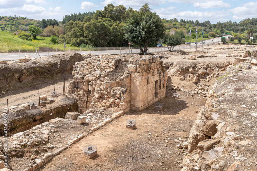 The remains of the Maresha city in Beit Guvrin, near Kiryat Gat, in Israel