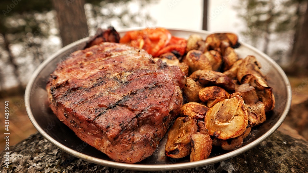 grilled beef steak grilled beef steak