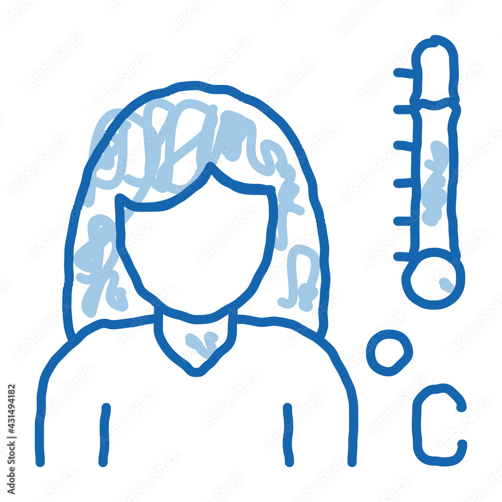 Head Rush Girl Symptomp Of Pregnancy doodle icon hand drawn illustration Head Rush Girl Symptomp Of Pregnancy doodle icon hand drawn illustration