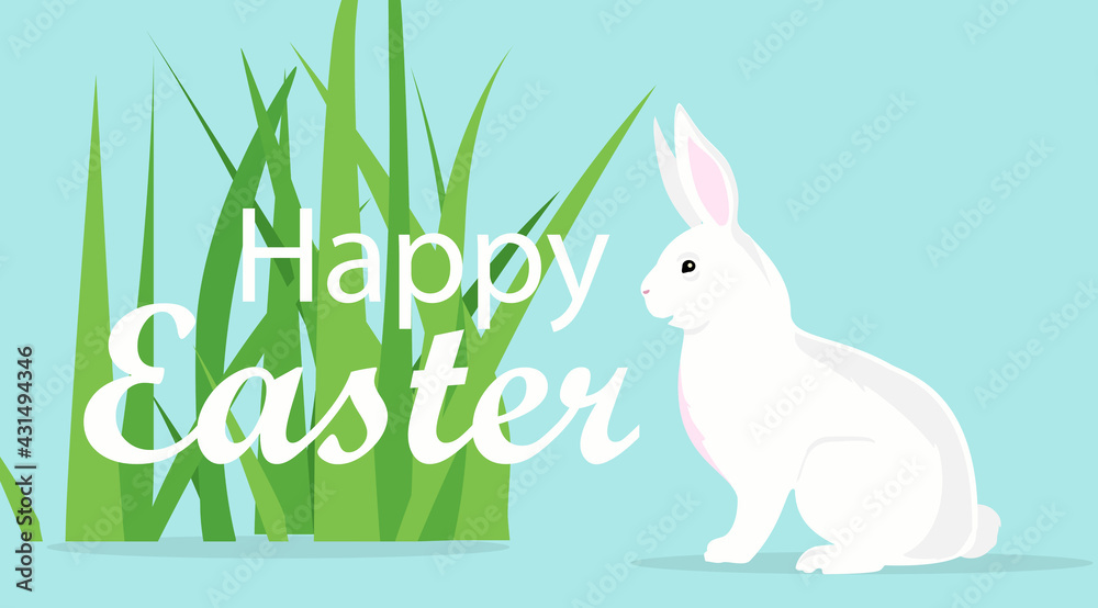 Fototapeta premium Happy Easter rabbit