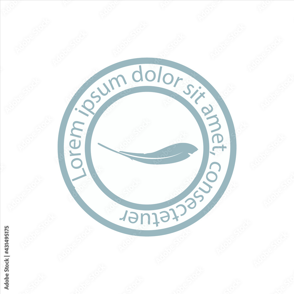 Fabric feature icon feather filler isolated on white background. Fabric feature icon feather filler isolated on white background.