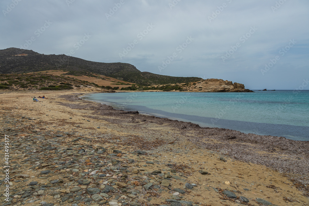 Livadia Beach, Aegean Coast on Antiparos island, Greece. Livadia Beach, Aegean Coast on Antiparos island, Greece.
