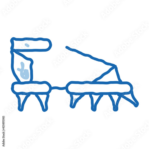 Ice-climbing Alpinism Spike Shoe Tool doodle icon hand drawn illustration
