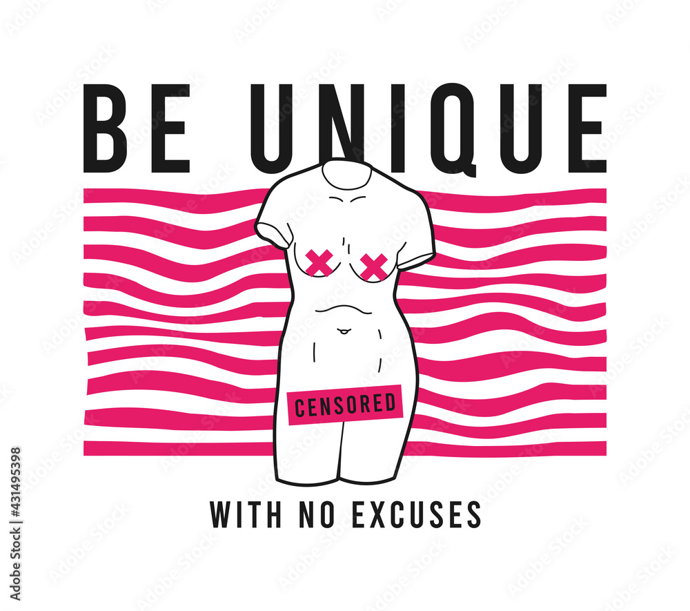 Obraz premium Antique sculpture with slogan for t-shirt design. Typography graphics for tee shirt and apparel with female body statue and slogans. Vector illustration.