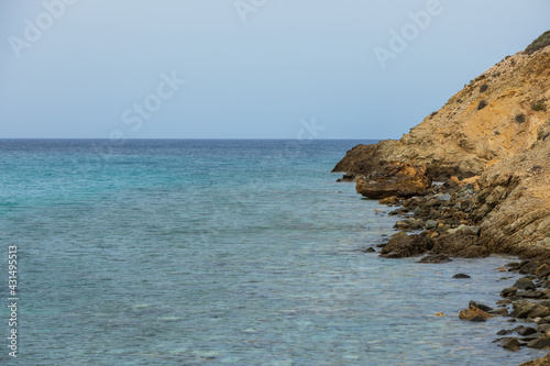 Livadia Beach, Aegean Coast on Antiparos island, Greece. photo
