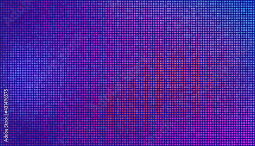 Abstract futuristic neon wallpaper. Purple, pink dots on a blue background. Vector texture for digital technology concept design