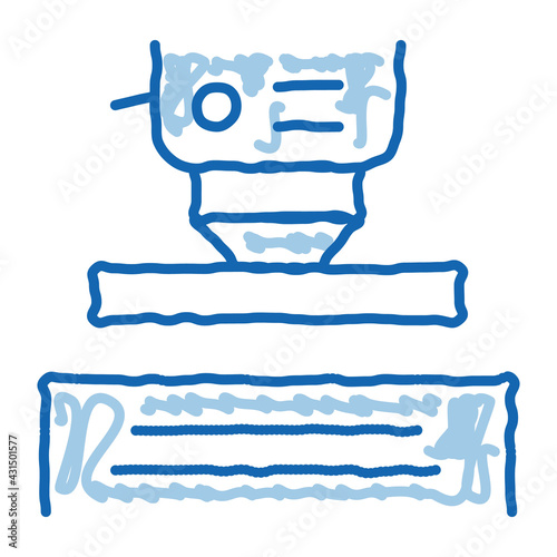 Industrial Tool Metallurgical doodle icon hand drawn illustration