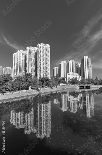 High rise residential building in Hong Kong city