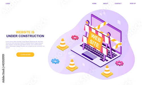 Website under construction page