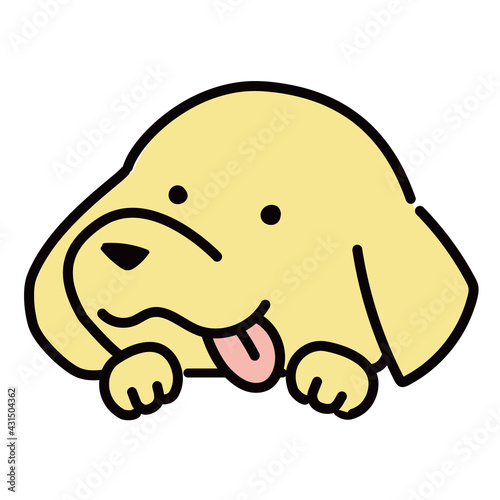 ゴールデンレトリバーのイラスト