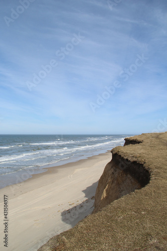 Beautiful view of the North Sea near Furreby, North Jutland, Denmark photo