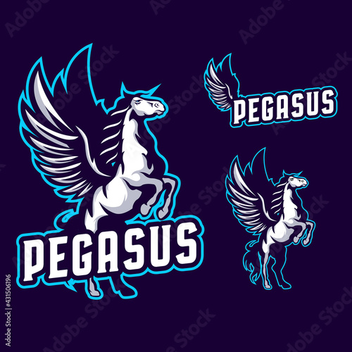 Pegasus mascot logo