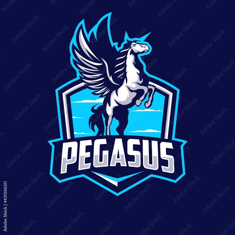 Pegasus mascot logo