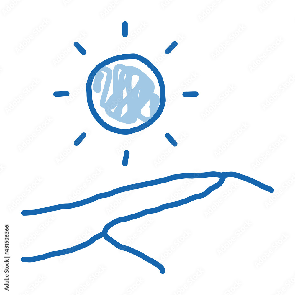 Desert doodle icon hand drawn illustration Desert doodle icon hand drawn illustration