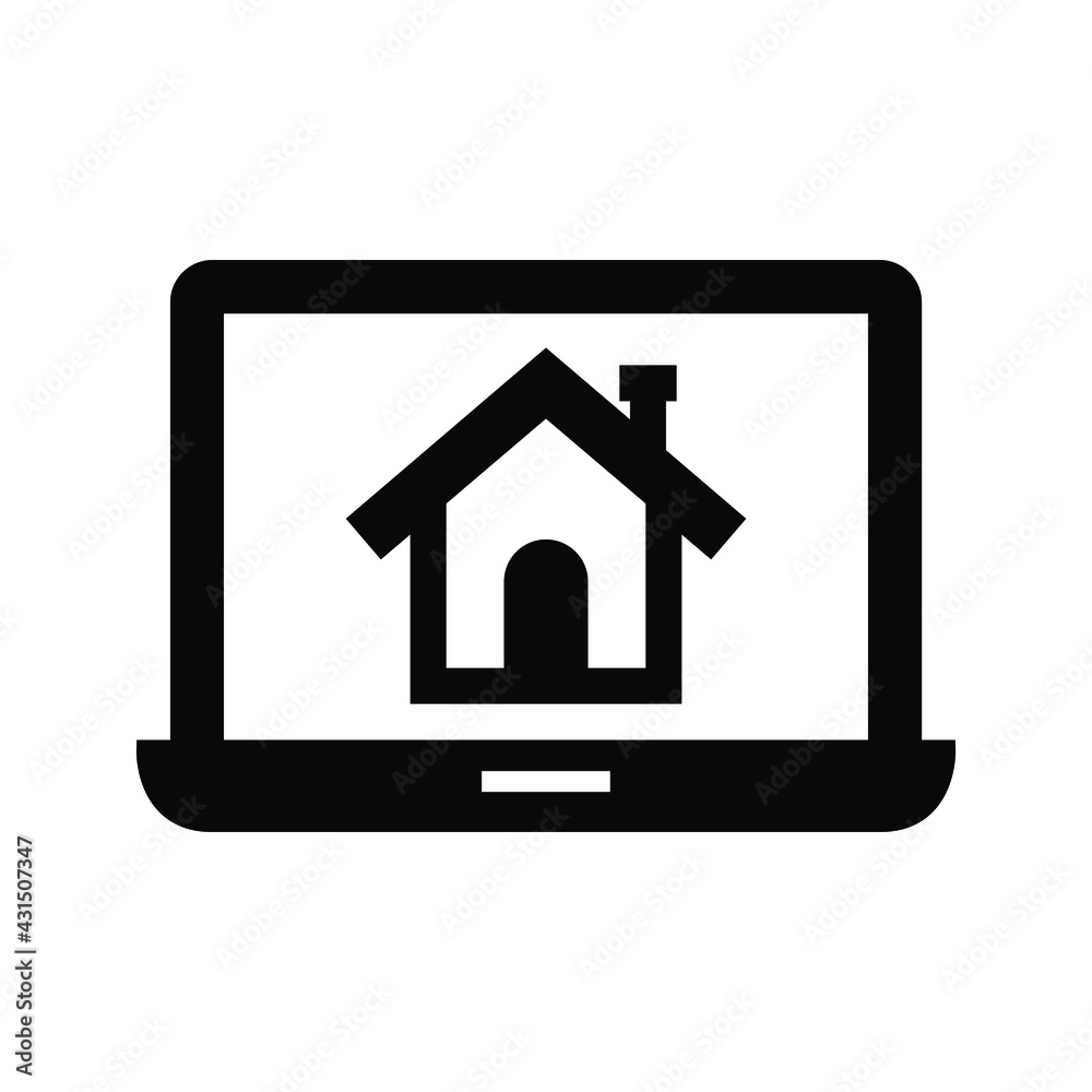 Online real estate services icon