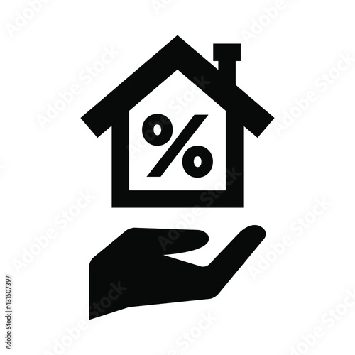 Home mortgage icon