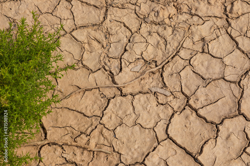 Nature background of cracked dry lands. Antiparos island, Greece.