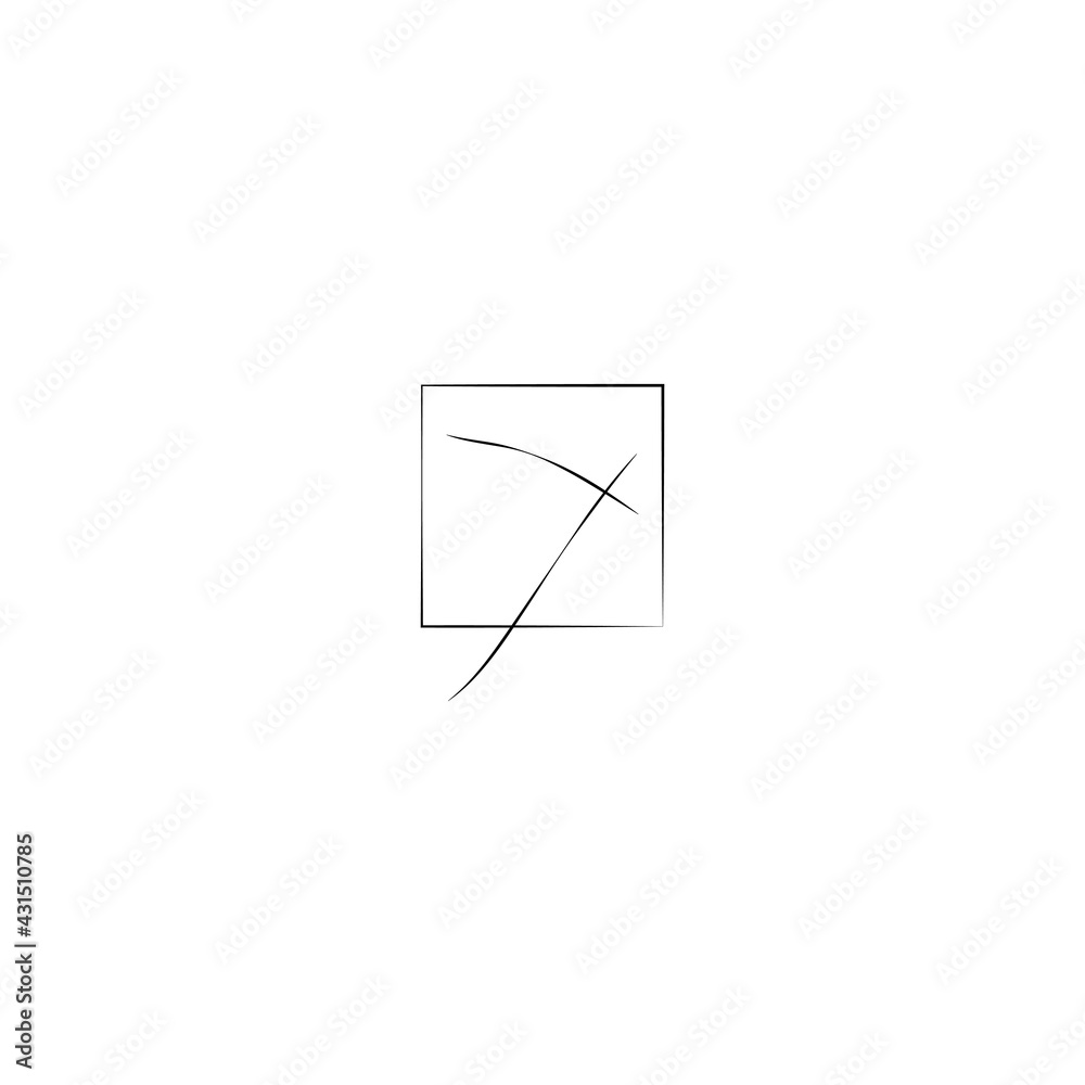 abstract black and white shapes from lines on white background abstract black and white shapes from lines on white background