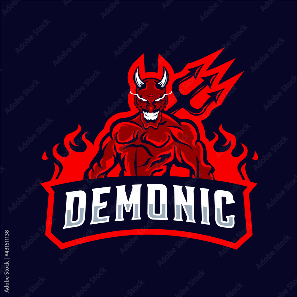 Red devil mascot logo Red devil mascot logo