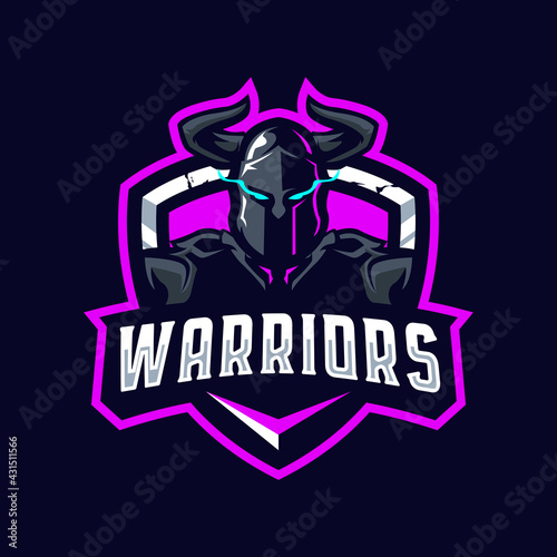 Warrior mascot logo