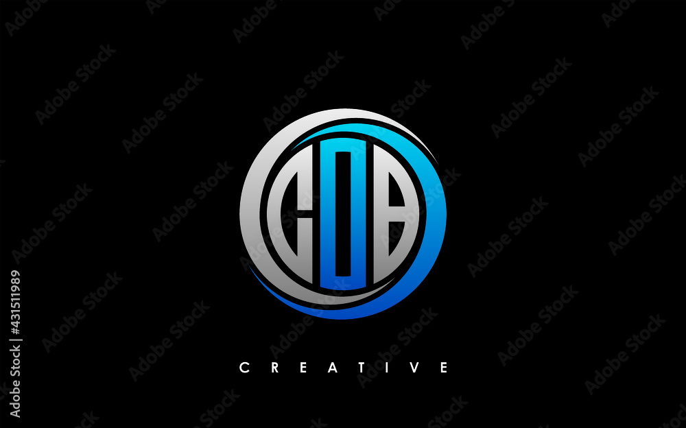 COB Letter Initial Logo Design Template Vector Illustration COB Letter Initial Logo Design Template Vector Illustration