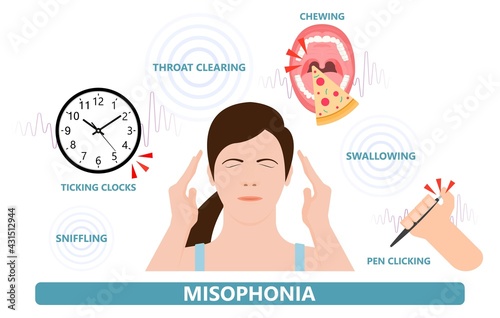 Misophonia brain SPD asmr OCD noise hatred sound hear trigger anxiety panic rage Mental health CBT OCPD photo