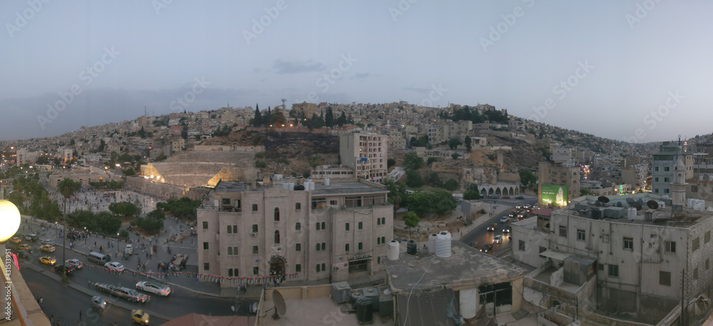 Panorama of Amman, capital of Jordan