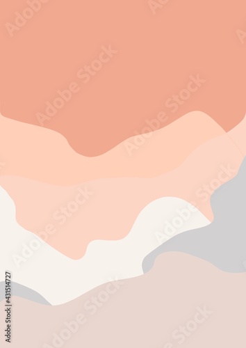 illustration of an background abstract landscape vector wave