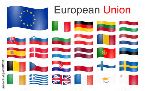 all country flags of European Union