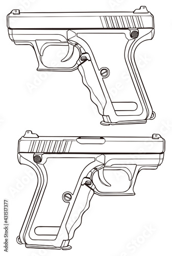 銃,GUN,イラスト,ドイツ、2面