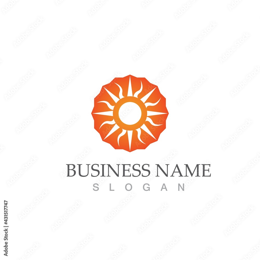 Fototapeta premium Sun Vector illustration Icon