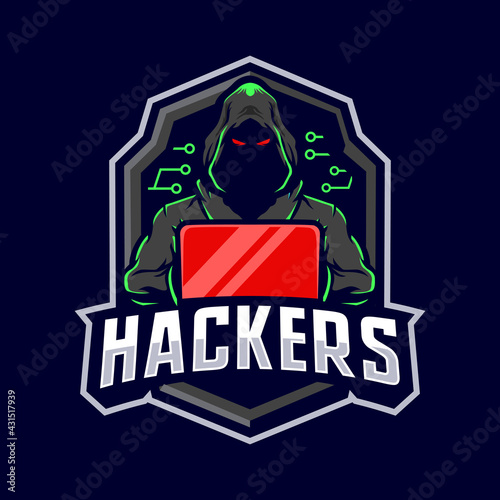 Hackers mascot logo
