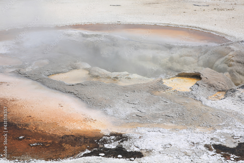 Geyser in Yellowstone National Park, Wyoming, USA Geyser in Yellowstone National Park, Wyoming, USA