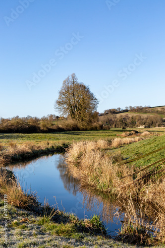 A Sunny View Along the River Cuckmere on a Spring Morning