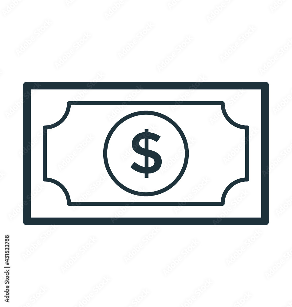 Banknote Vector Icon Banknote Vector Icon
