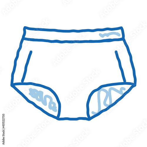 Maxi Pants Icon Vector Outline Illustration