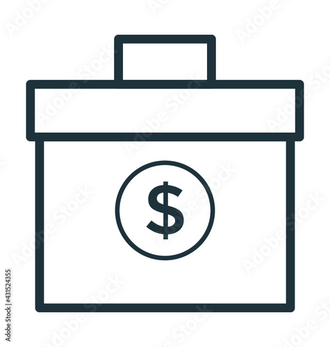 Currency Bag Vector Icon