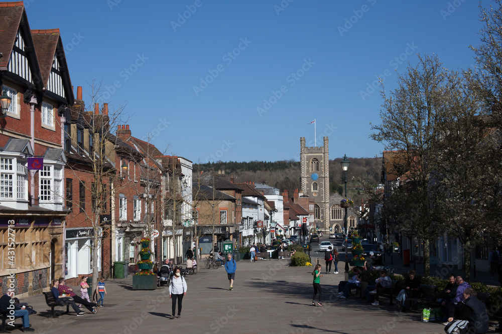 Views of Henley on Thames in Oxfordshire in the UK