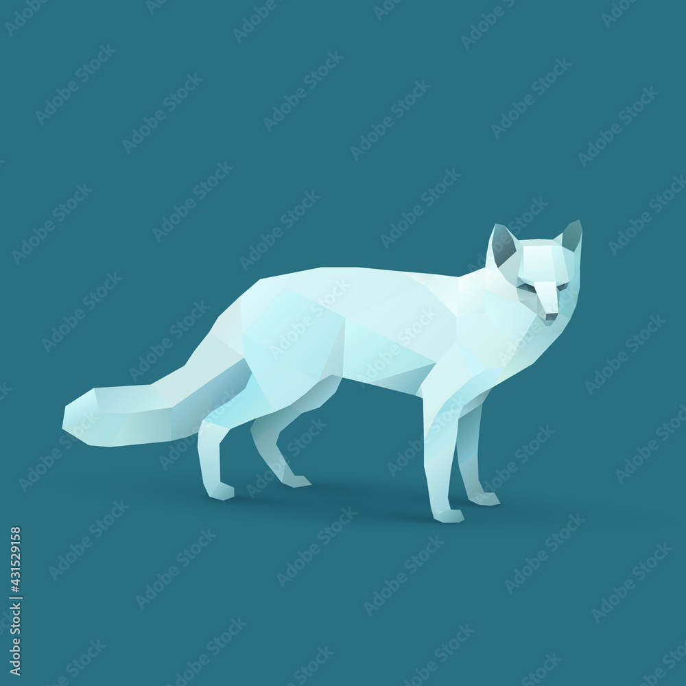 illustration of polar fox