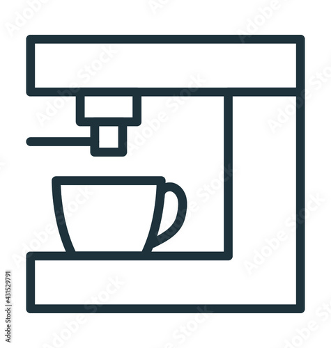 Coffee Machine Vector Icon