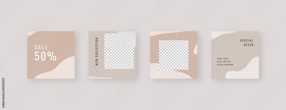 Social media template. Trendy editable social media post template. Mockup isolated. Template design. Vector illustration. Social media template. Trendy editable social media post template. Mockup isolated. Template design. Vector illustration.