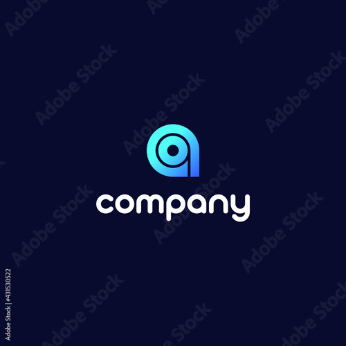 Q Letter Logo Design for Company Vector, Lowercase Q
