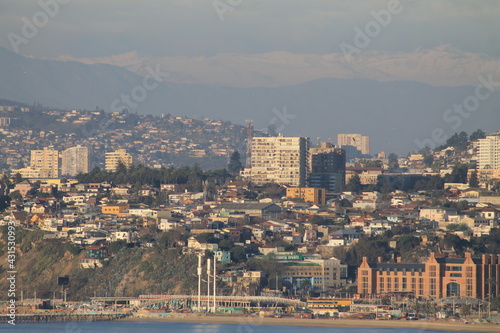 view of the Valparaiso city, Chile.