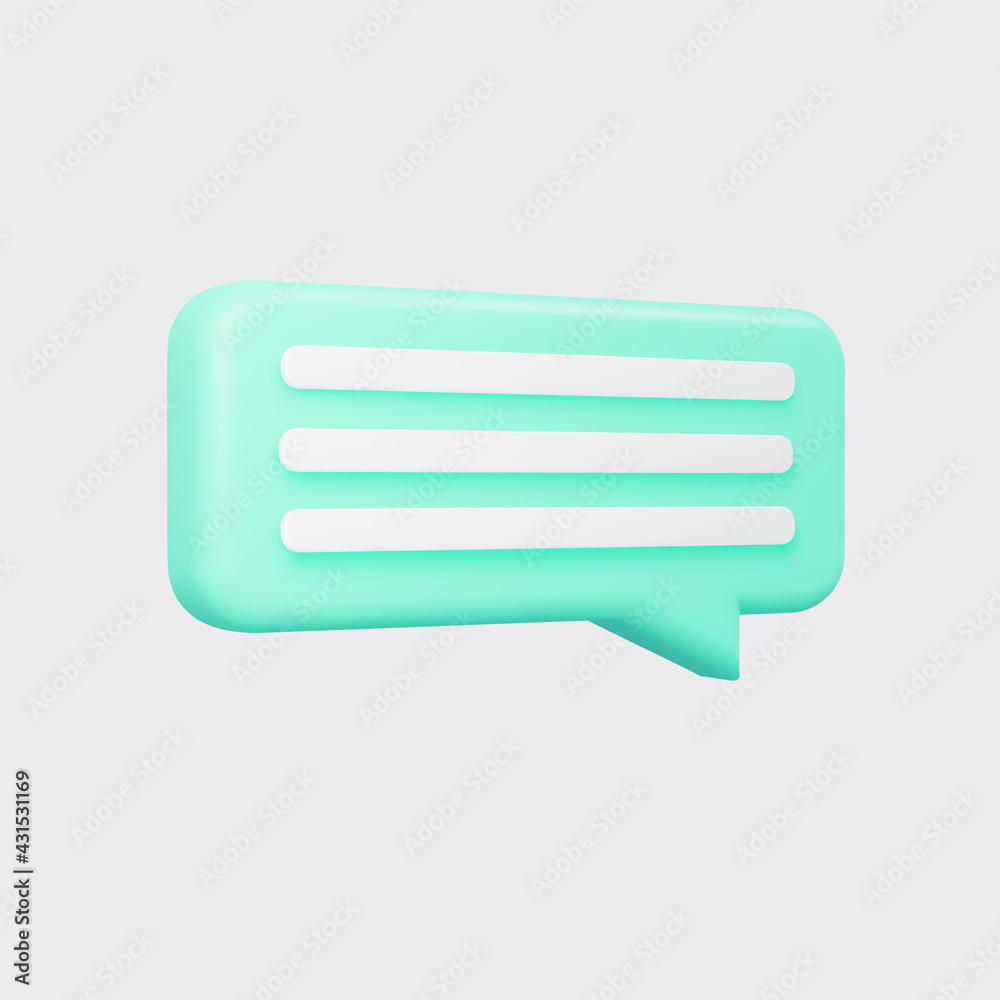 Cyan 3d bubble talk isolated on gray background. Glossy blue speech bubble, dialogue, messenger shape. 3D render vector icon for social media or website Cyan 3d bubble talk isolated on gray background. Glossy blue speech bubble, dialogue, messenger shape. 3D render vector icon for social media or website