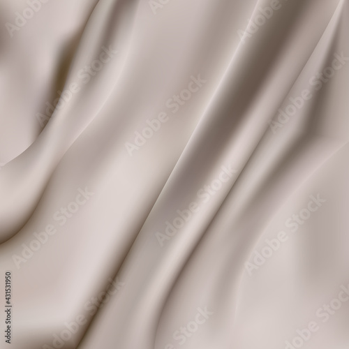 abstract background texture white crumpled fabric cloth or liquid waves of folds idea design. eps 10