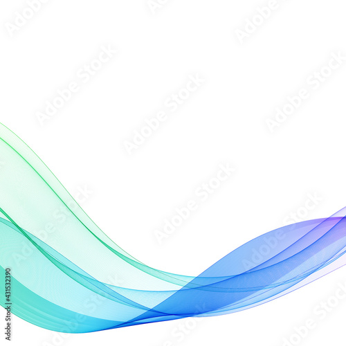 blue vector wave. layout for presentation, brochure. eps 10