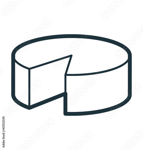 Sponge Cake Vector Icon