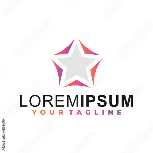 Star gradient logo
